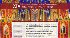 Desktop Screenshot of congresso.arautos.org.br