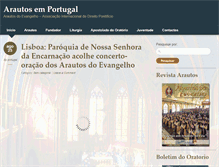Tablet Screenshot of portugal.blog.arautos.org